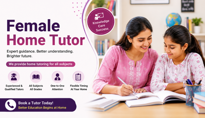 Service Provider of Female Home Tutor in New Delhi, Delhi, India.